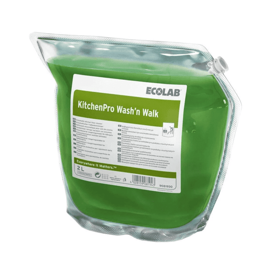 Auslaufartikel: Ecolab KitchenPro Wash'n walk Küchenbodenreiniger - 2 Liter | Beutel (2000 ml)