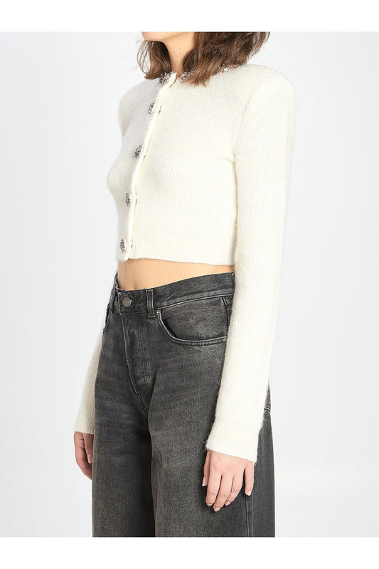 Embellished trim cardigan