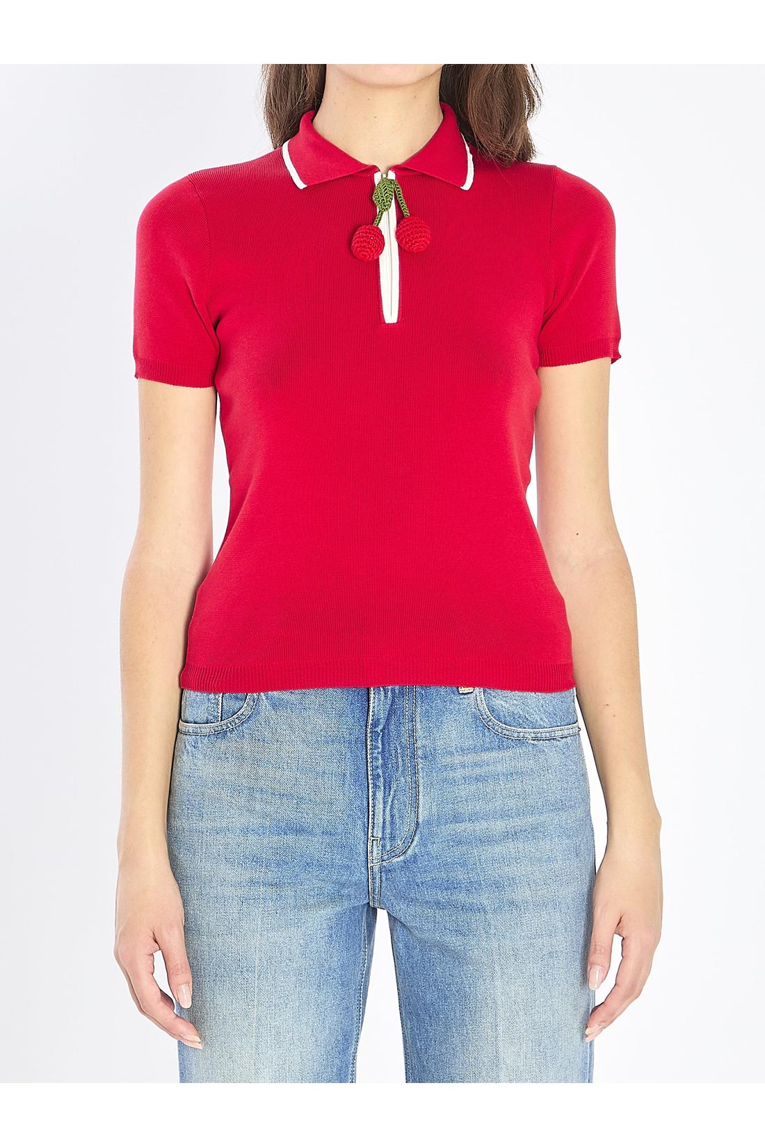 Embroidered Cherry polo
