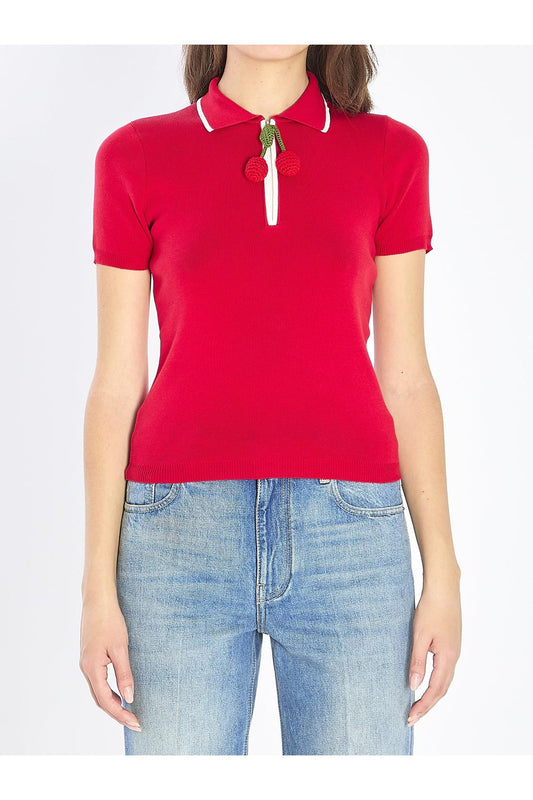 Embroidered Cherry polo