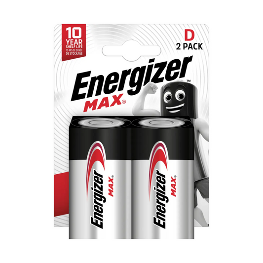 Energizer Max Alkaline Batterie D-Mono-LR20 | Packung (2 Stück)