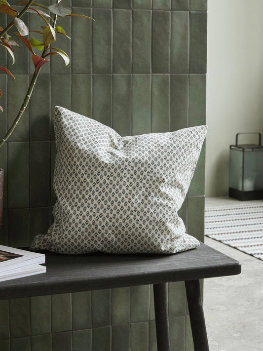 Decorative cushion Nero green/ecru