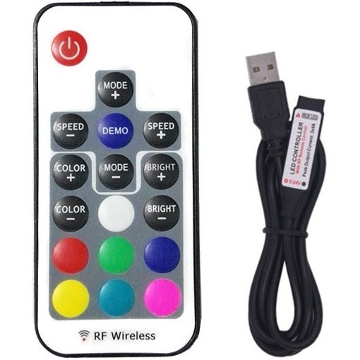 RF Fernbedienung + USB Controller für LED Streifen TV Hintergrundbeleuchtung