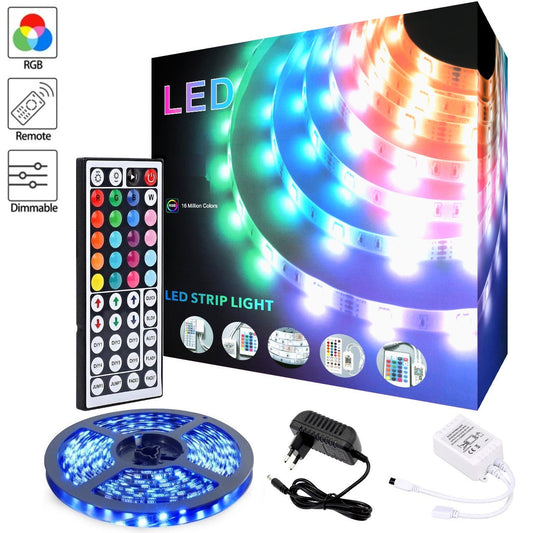 LED Streifen Strip RGB mit Fernbedienung SMD5050 für Innenräume Dimmbar