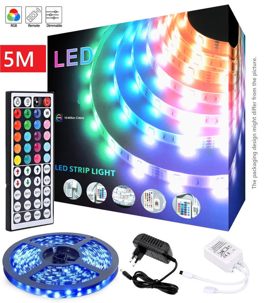 LED Streifen Strip RGB mit Fernbedienung SMD5050 für Innenräume Dimmbar
