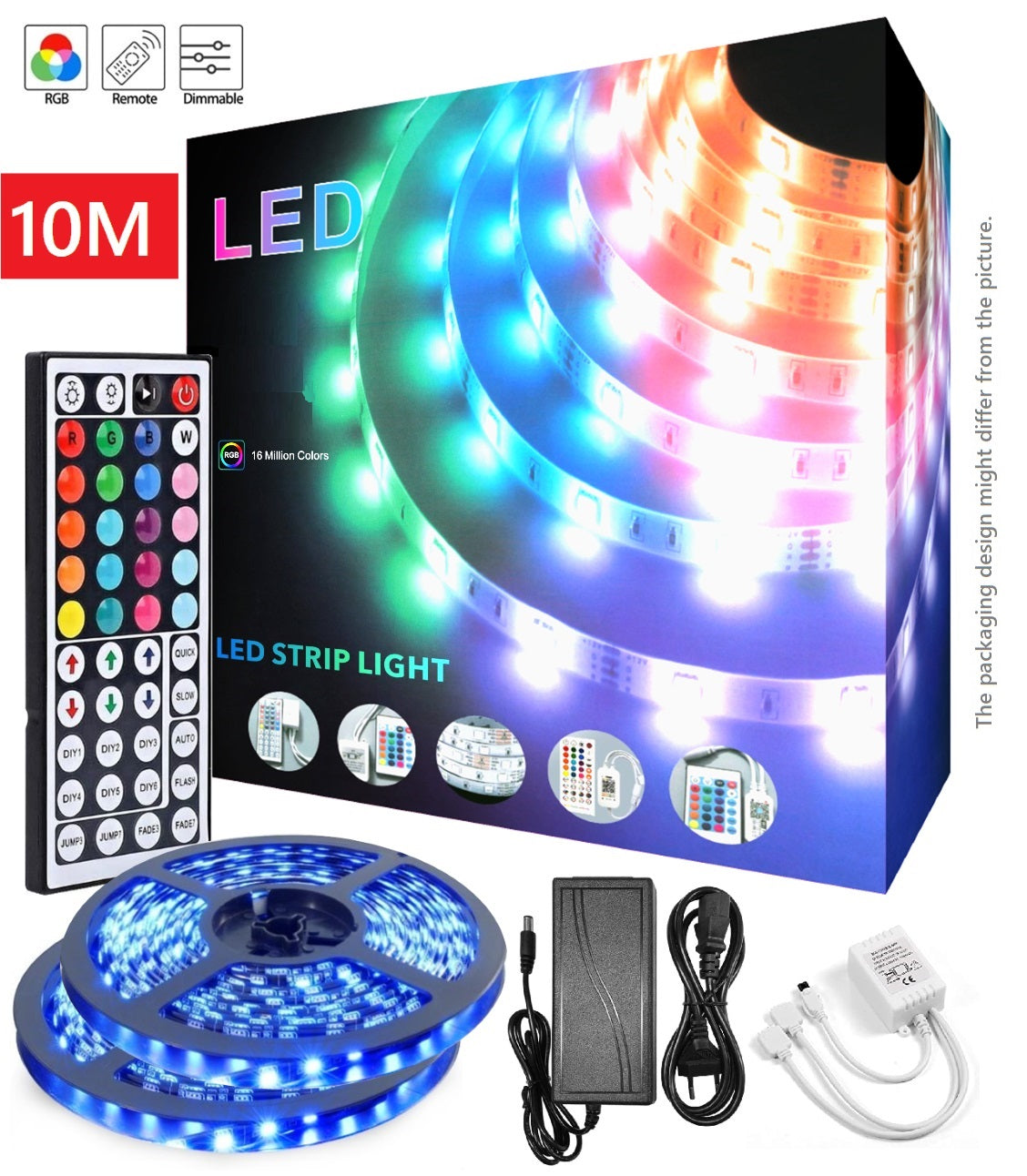 LED Streifen Strip RGB mit Fernbedienung SMD5050 für Innenräume Dimmbar
