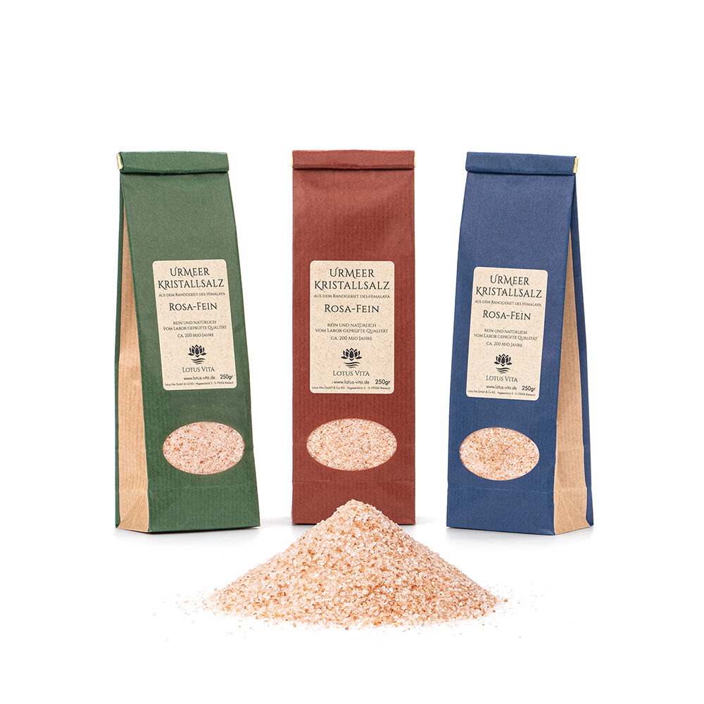Fornt sjávarsalt, fínkornað – Náttúrulegt kristalsalt frá Himalajafjöllum 
