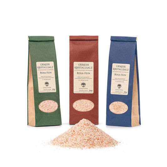 Fornt sjávarsalt, fínkornað – Náttúrulegt kristalsalt frá Himalajafjöllum 