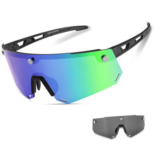 Polarized cycling glasses with magnetic closure, for men/women