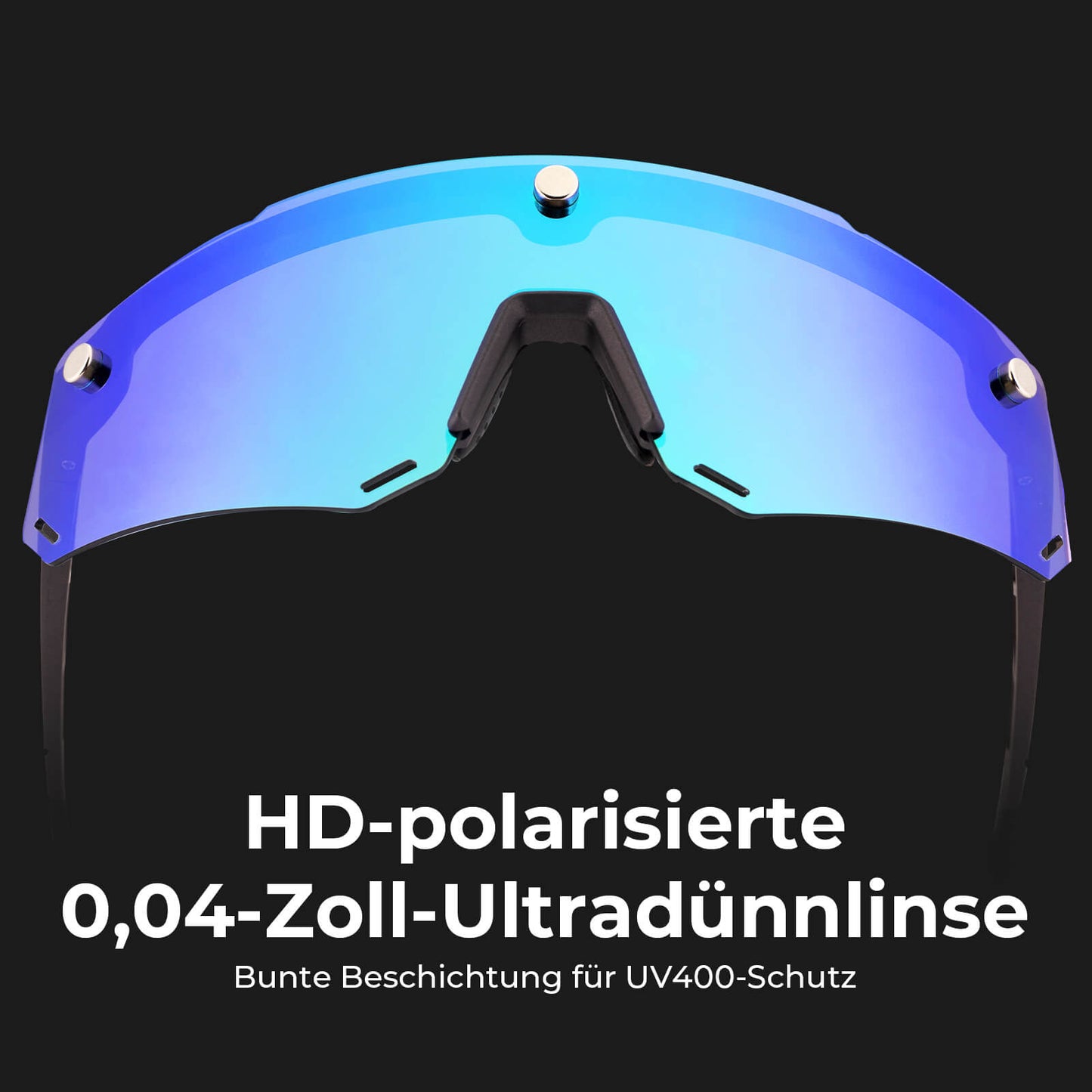 Polarized cycling glasses with magnetic closure, for men/women