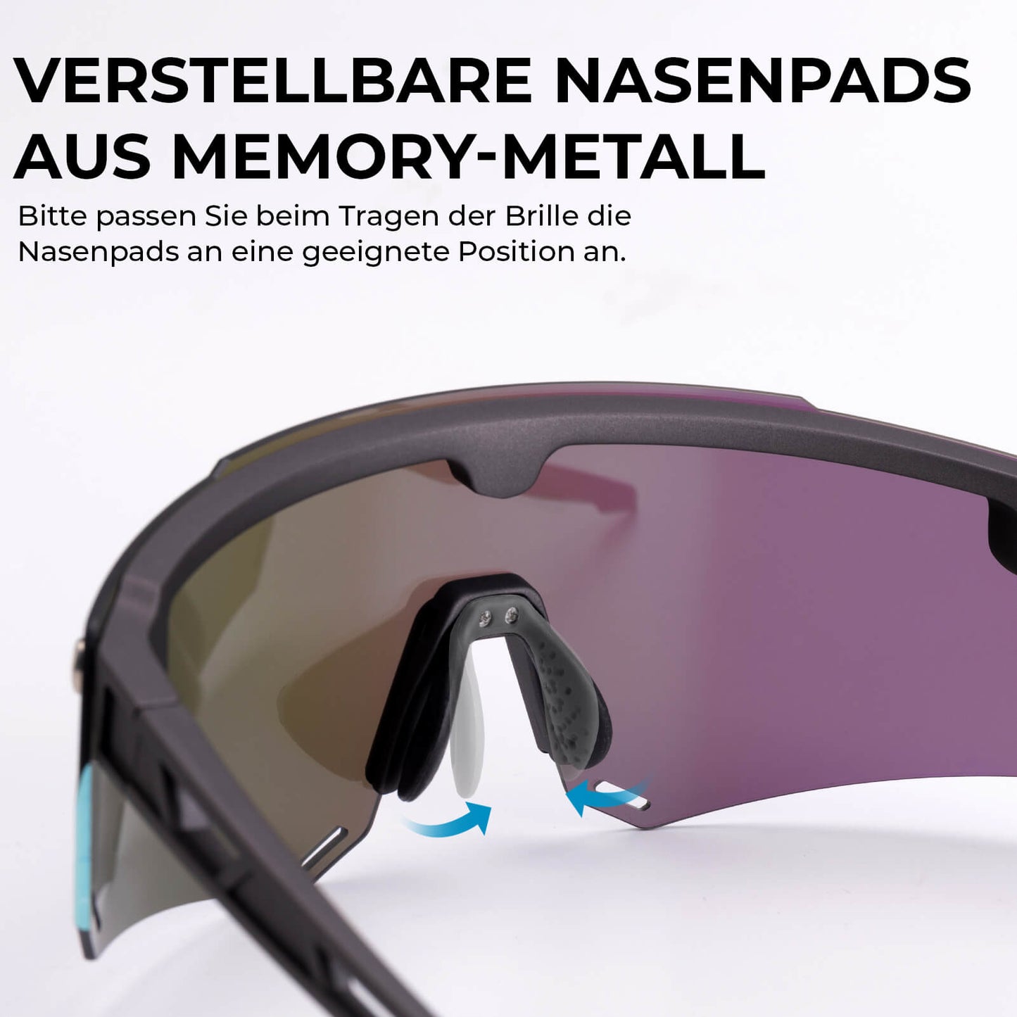 Polarized cycling glasses with magnetic closure, for men/women