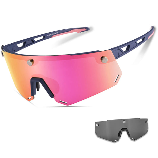Polarized cycling glasses with magnetic closure, for men/women
