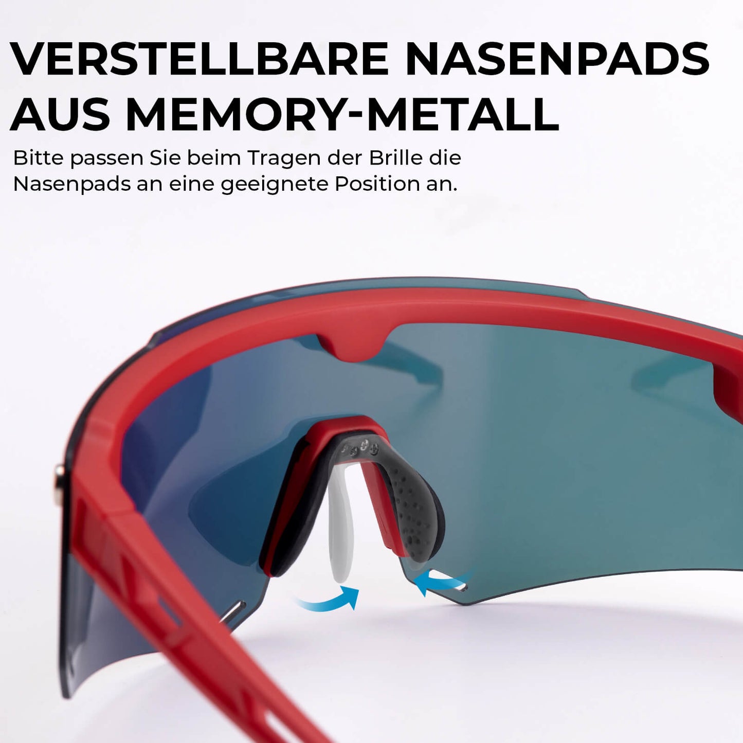 Polarized cycling glasses with magnetic closure, for men/women