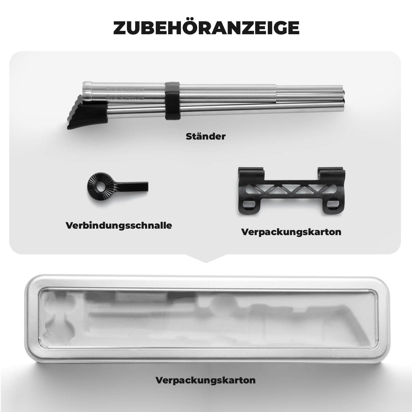 Fahrradständer Klappbar Seitenständer für 26–27,5 Zoll