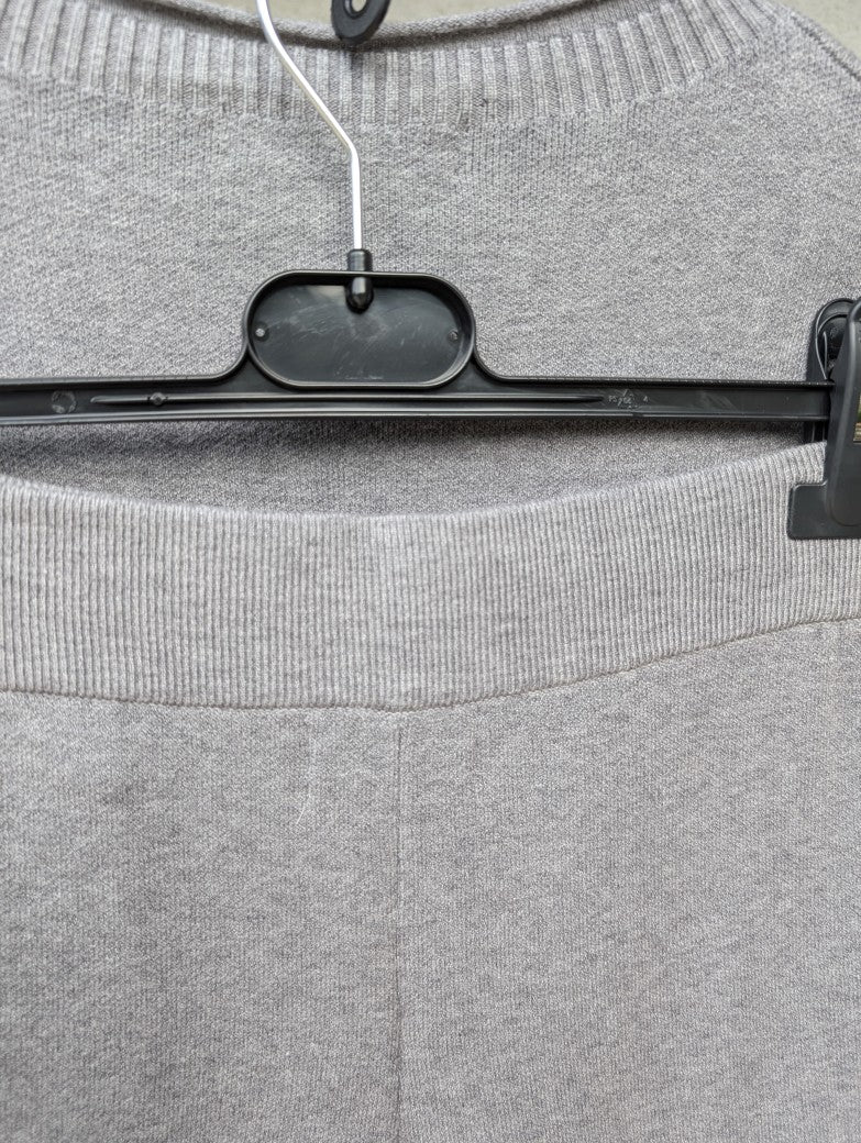 Wohlfühlset Pullover Jogginghose Feinstrick Viskose Grau, One Size