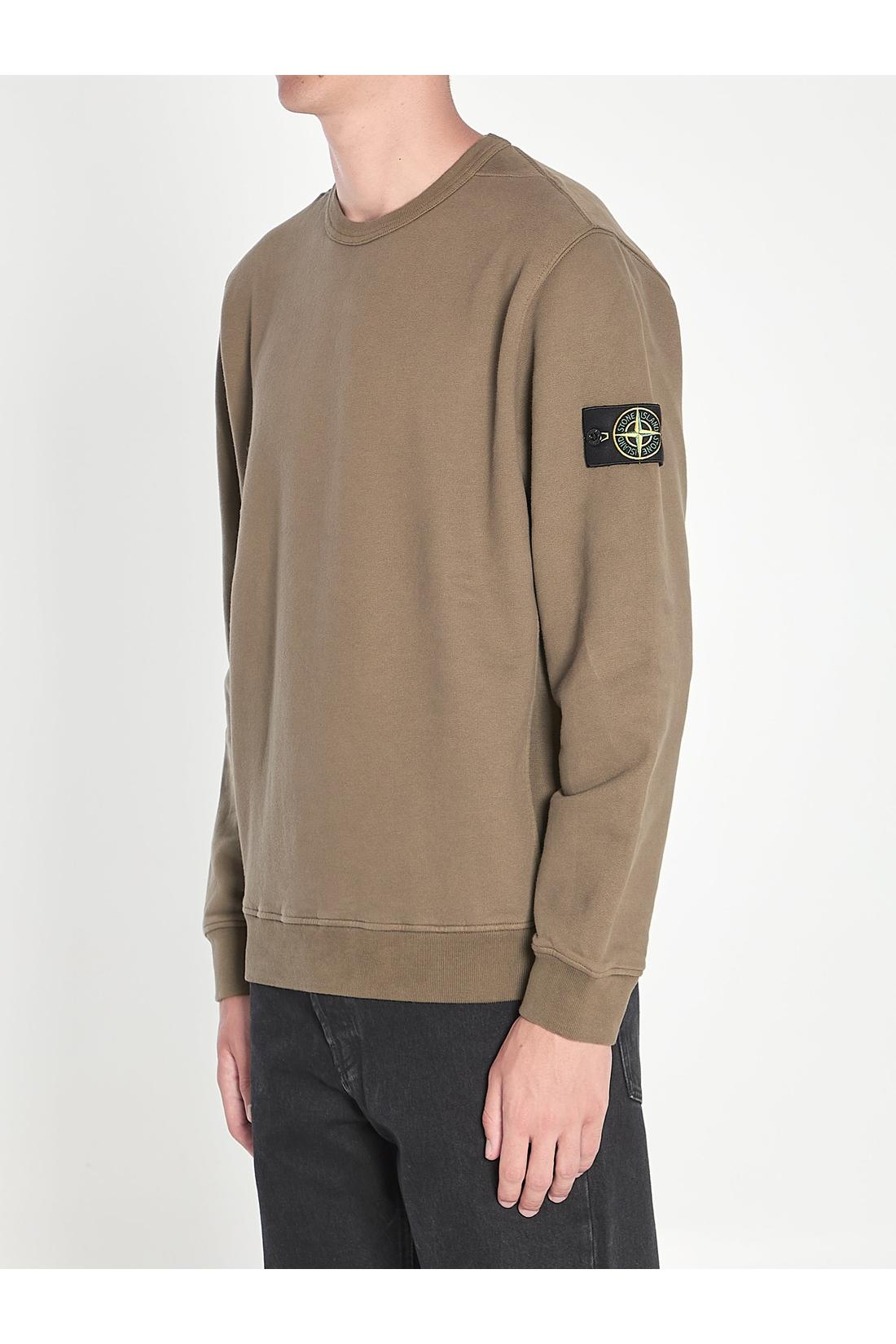 Fleece sweatshirt in organic cotton