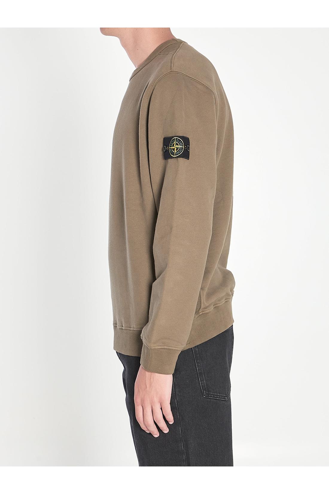 Fleece sweatshirt in organic cotton