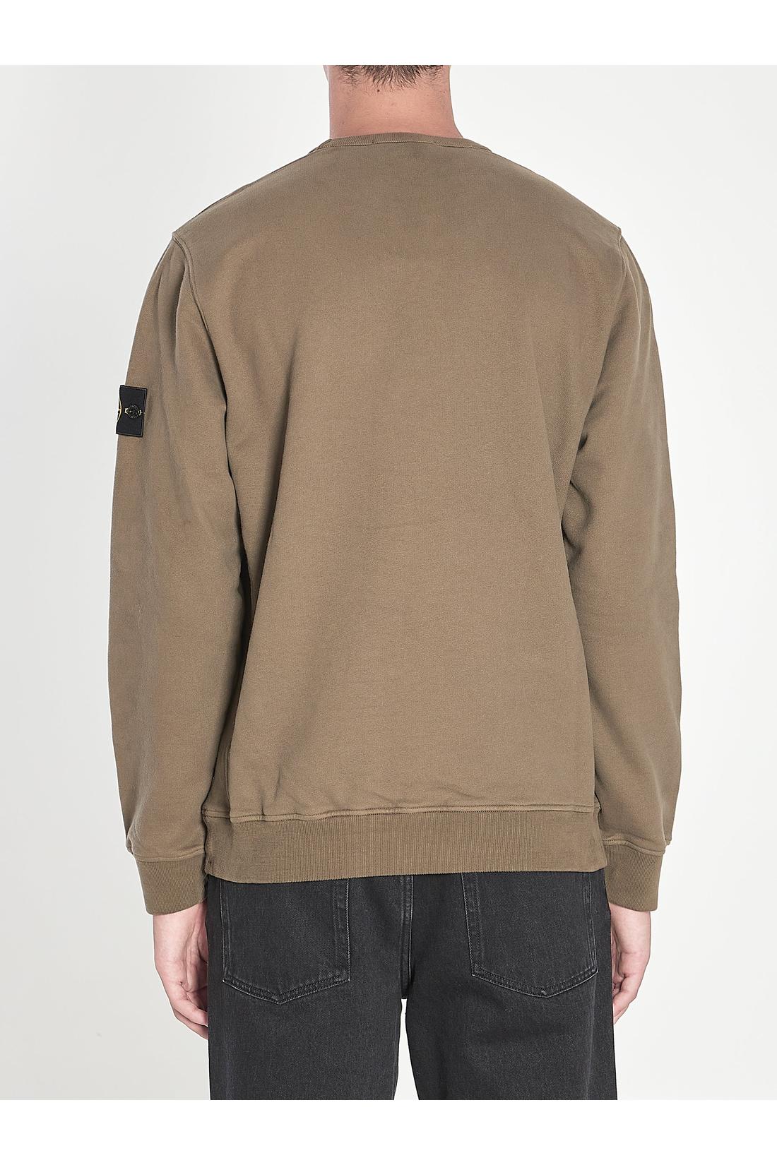 Fleece sweatshirt in organic cotton