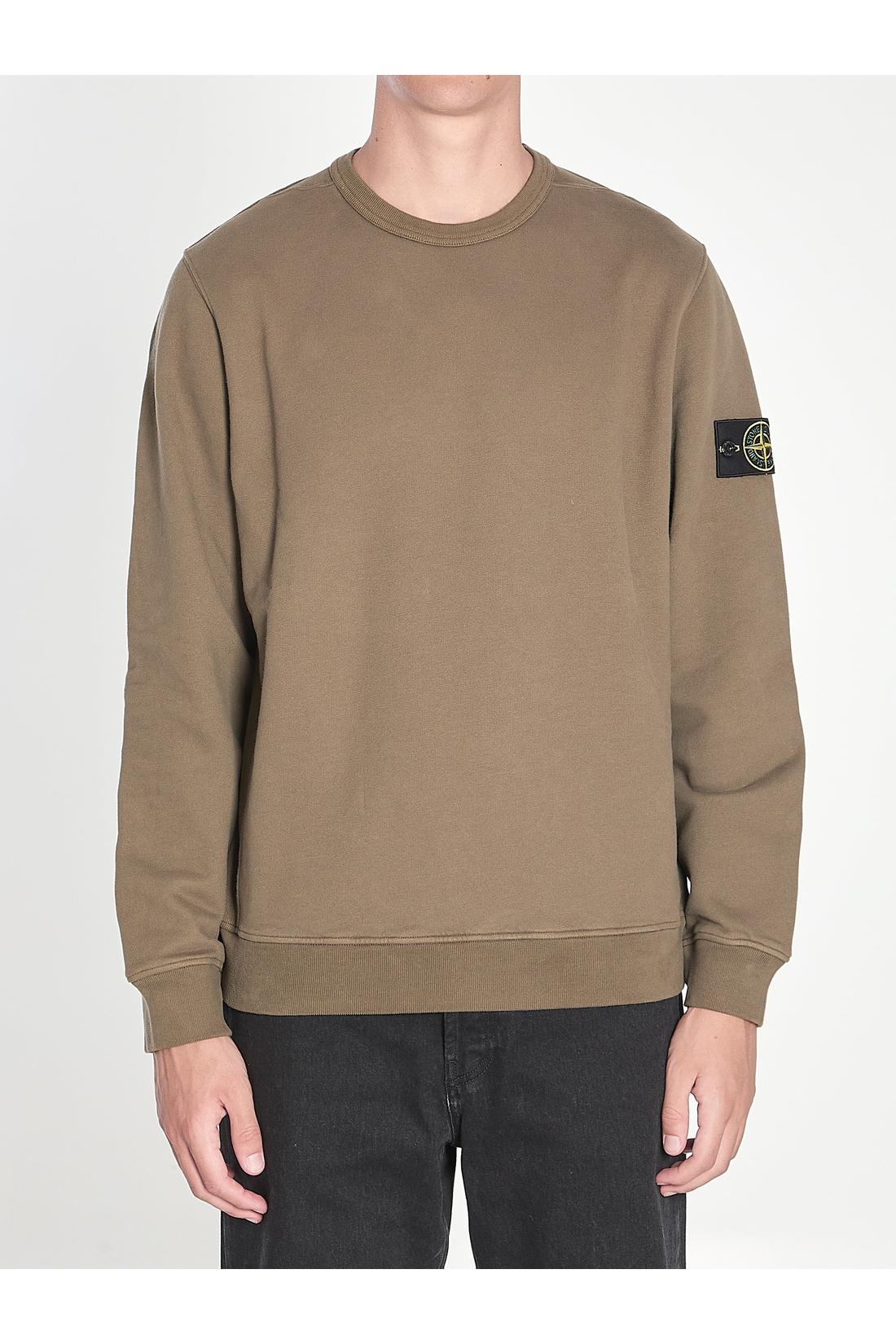 Fleece sweatshirt in organic cotton