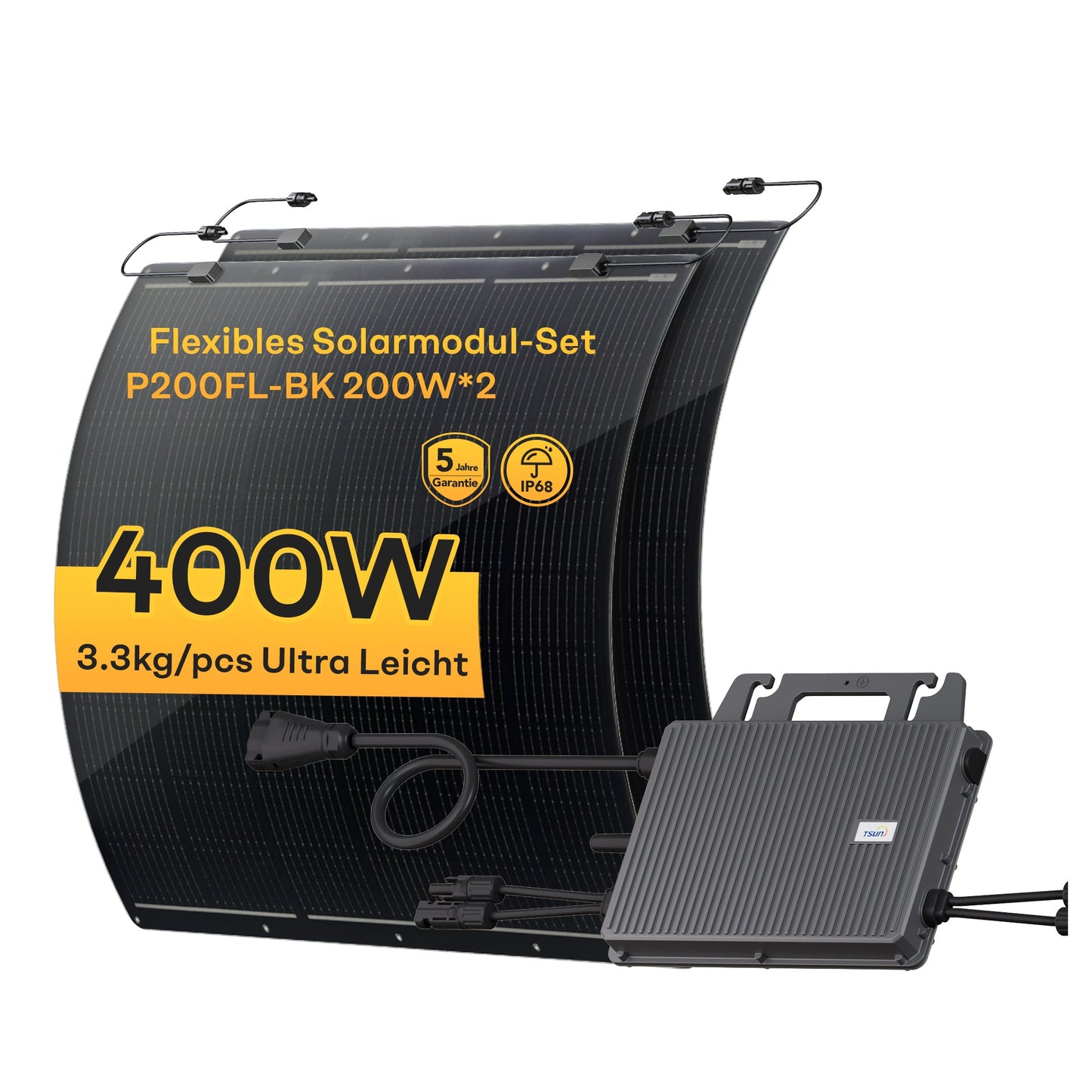 PV-Set: 800W Mikro-Wechselrichter + Solarmodule –  für Ihr Balkon-Solarsystem