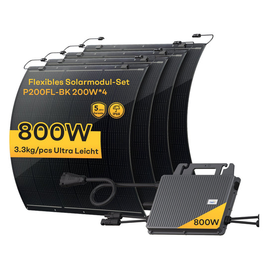 PV-Set: 800W Mikro-Wechselrichter + Solarmodule –  für Ihr Balkon-Solarsystem