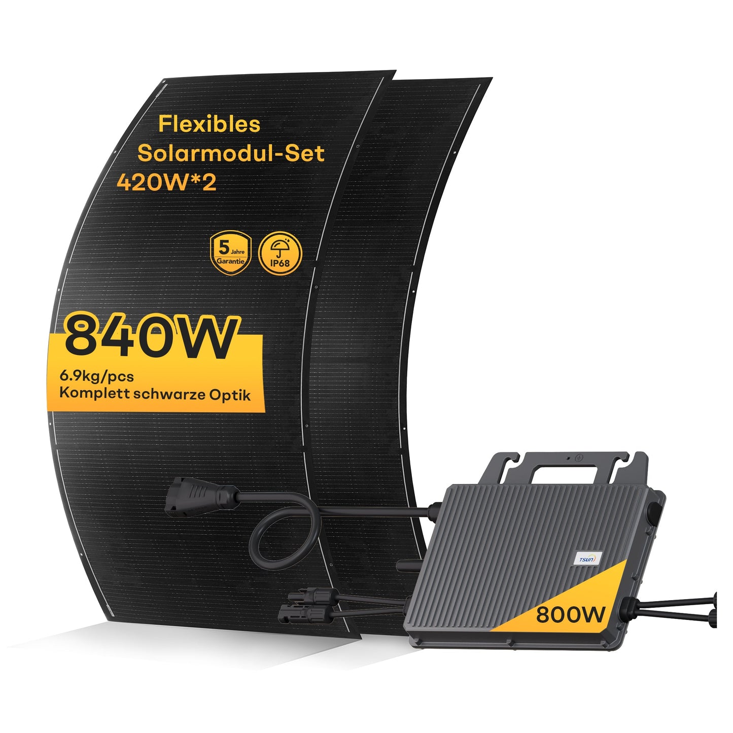 PV-Set: 800W Mikro-Wechselrichter + Solarmodule –  für Ihr Balkon-Solarsystem