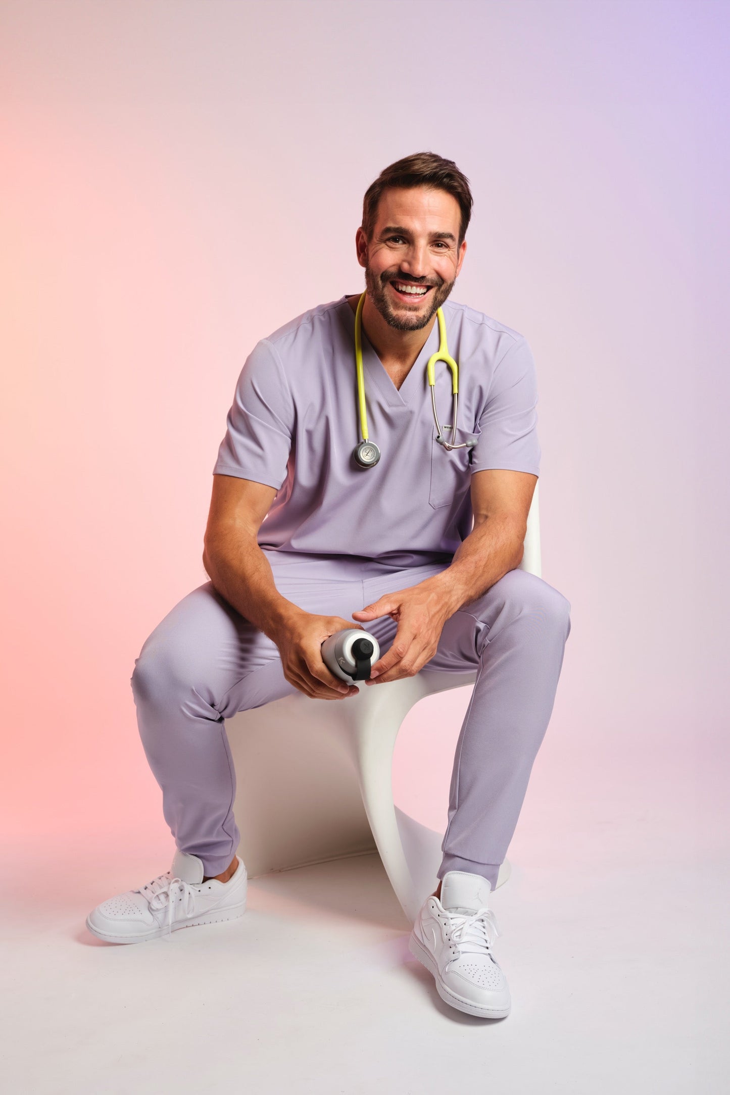 Active Scrub Top “Pete” – Violet