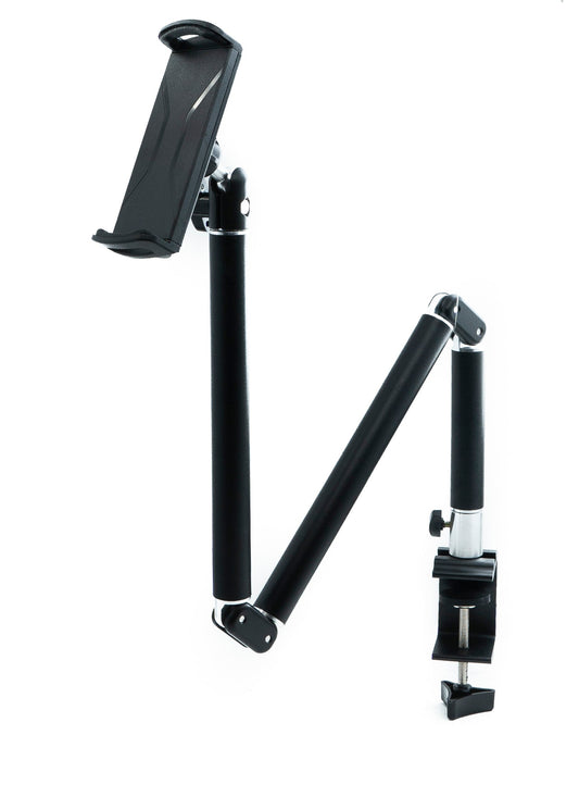 SYSTEM-S table mount 360° rotatable 180° tiltable lockable mount for tablets from 8.0" to 11.0"