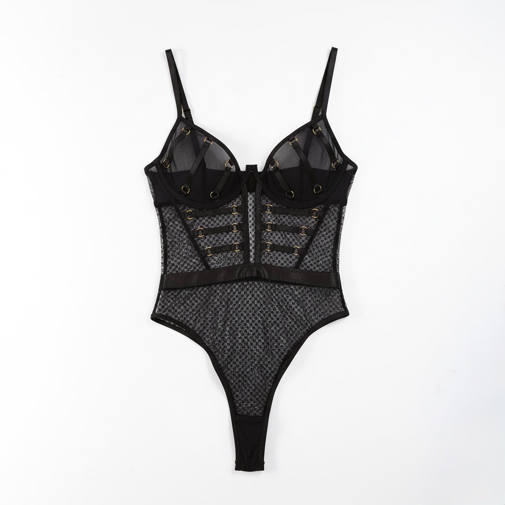 Lace See Through Bodysuit