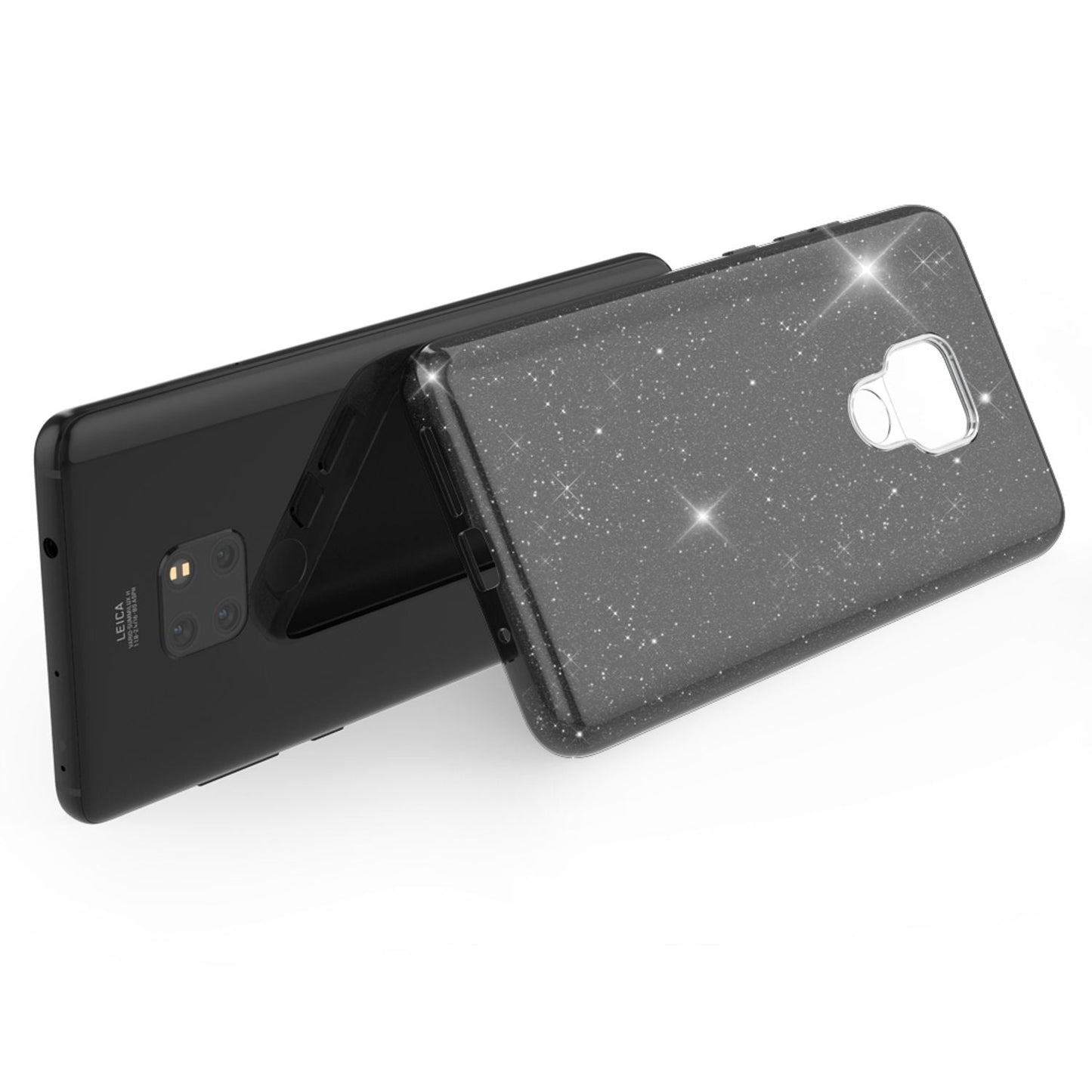 NALIA Phone Case for Huawei Mate20, Glitter Slim Silicone Case Cover Protective Case
