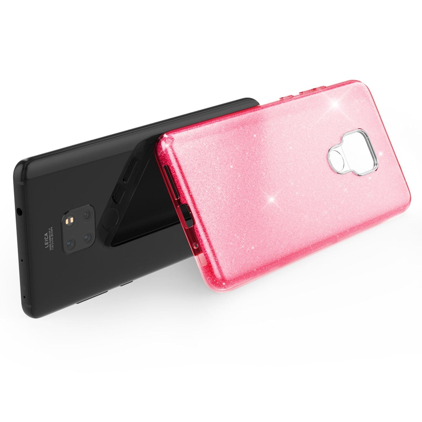 NALIA Phone Case for Huawei Mate20, Glitter Slim Silicone Case Cover Protective Case