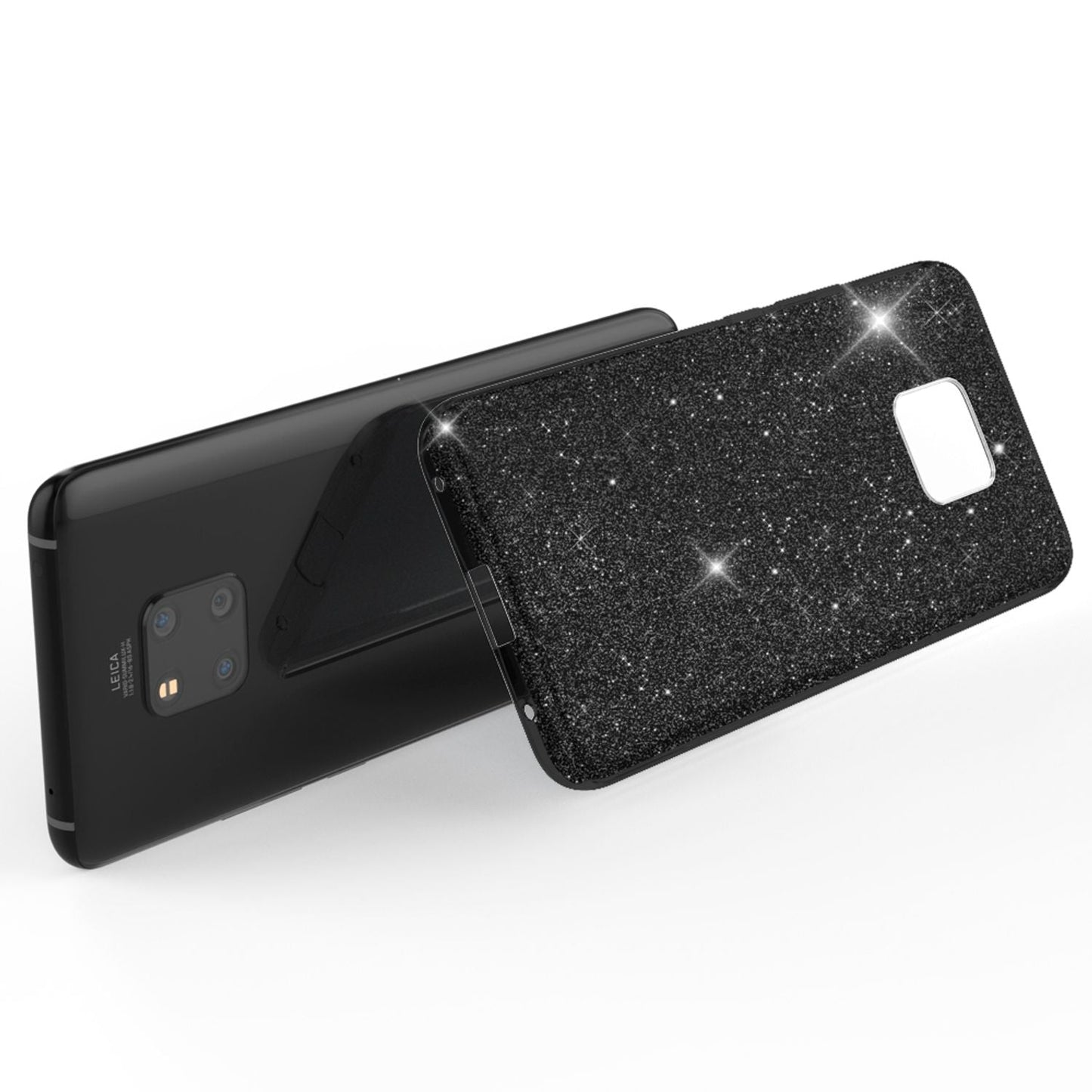 NALIA phone case compatible with Huawei Mate20 Pro, glitter case back cover
