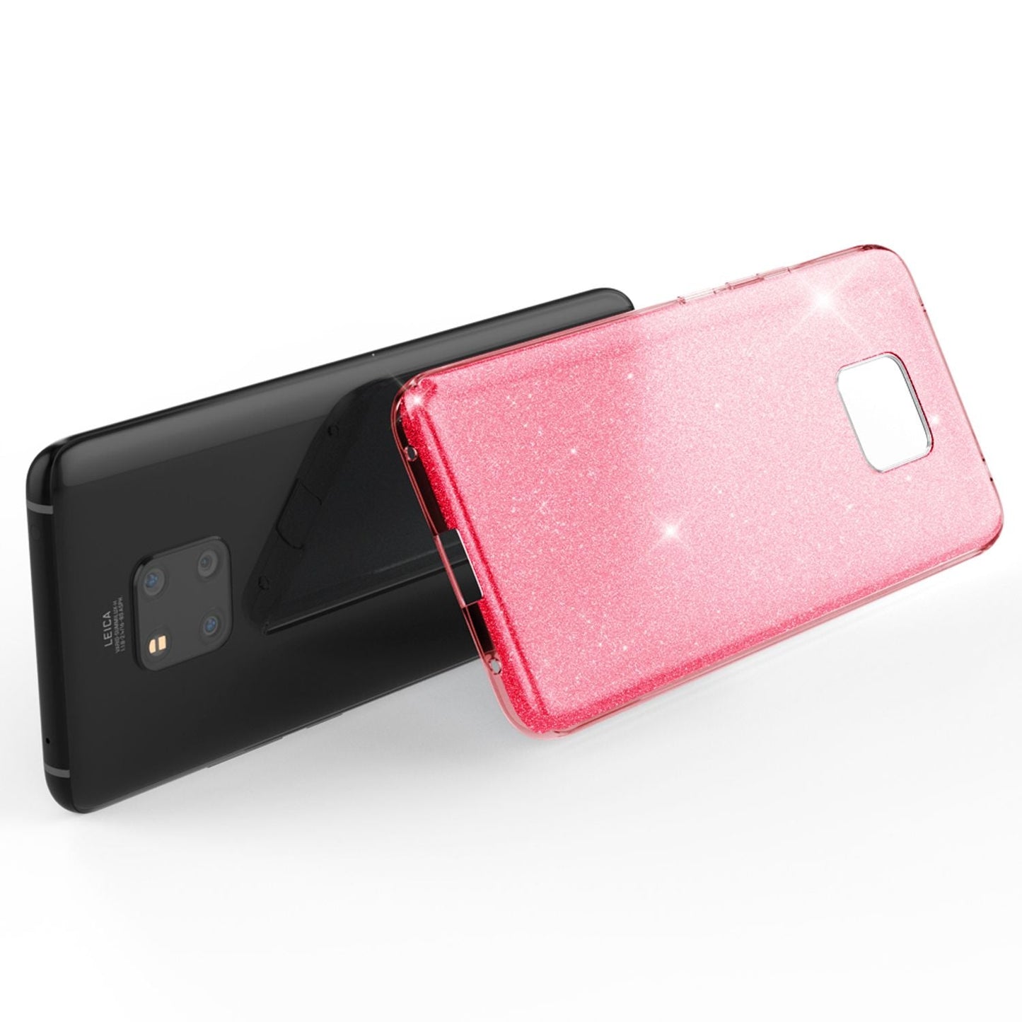 NALIA phone case compatible with Huawei Mate20 Pro, glitter case back cover