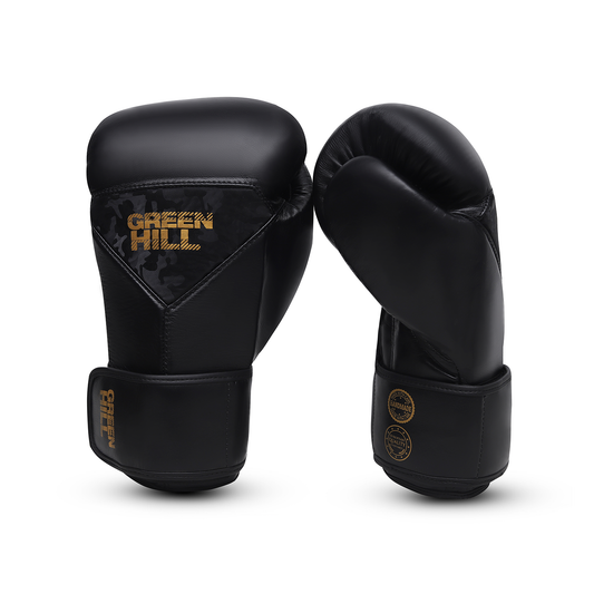 Green Hill Power Padded Boxhandschuhe - Schwarz