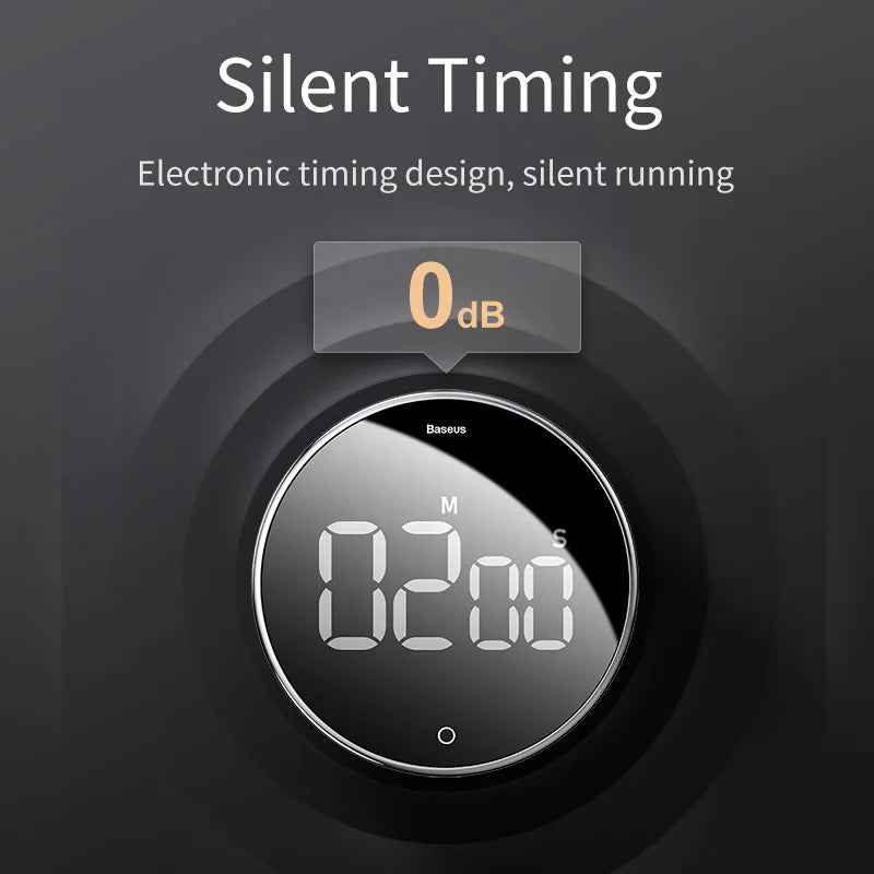 LED Digital Kitchen Timer for Cooking Shower Study Stopwatch Alarm