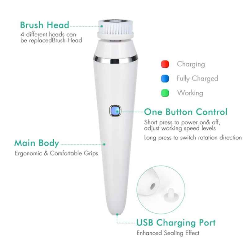 PurePulse™ Sonic Facial Massager And Facial Cleansing Brush