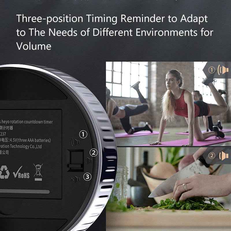 LED Digital Kitchen Timer for Cooking Shower Study Stopwatch Alarm