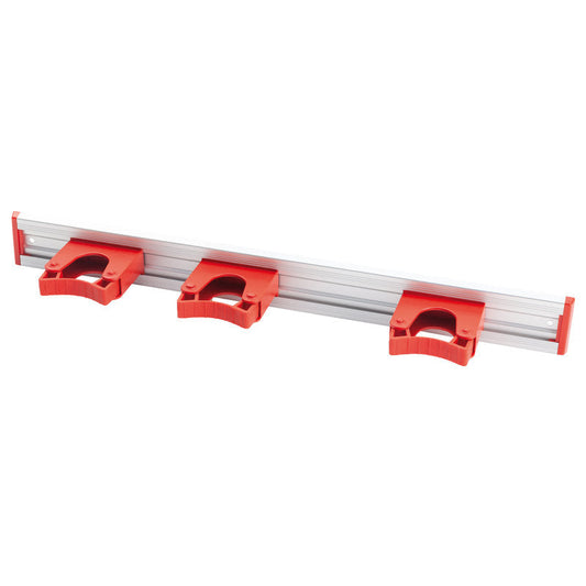 Aluminum tool rail, 3 handle holders, 510x55mm