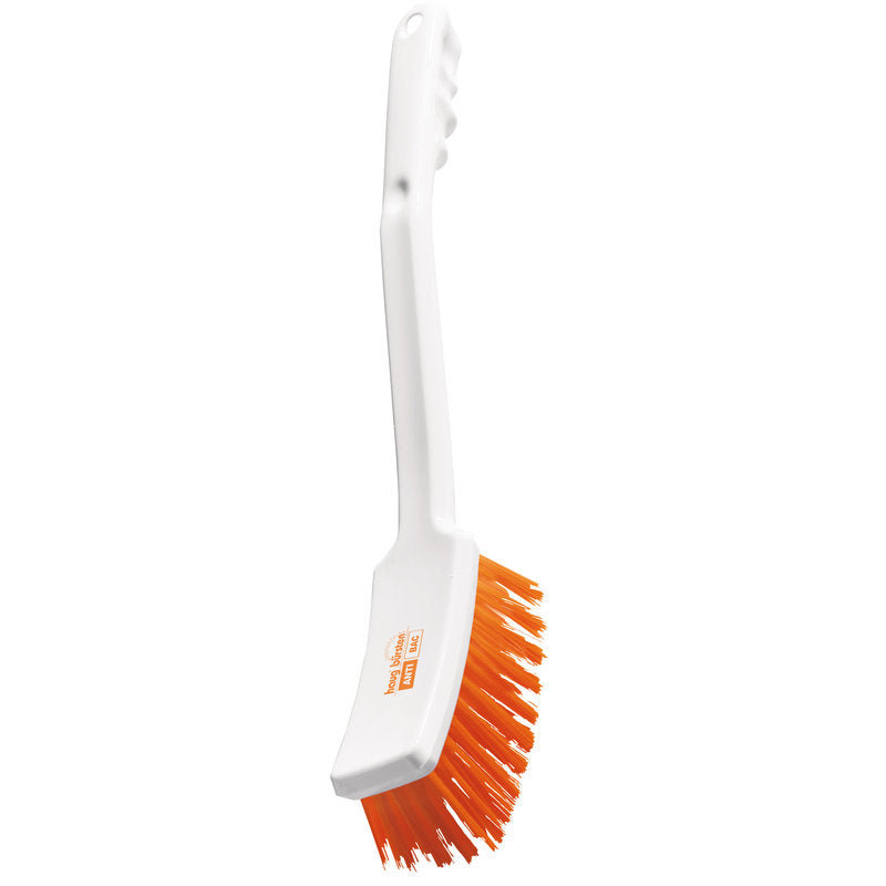 ANTI BAC HANDLE BRUSH, PBT ORANGE ø 0.50MM HARD, 400X48X35MM