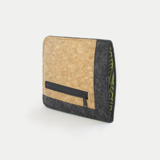 Handytasche mit Kartenfach für Samsung Galaxy Z Flip7 FE | anthrazit - stripes | Modell "ZIP"