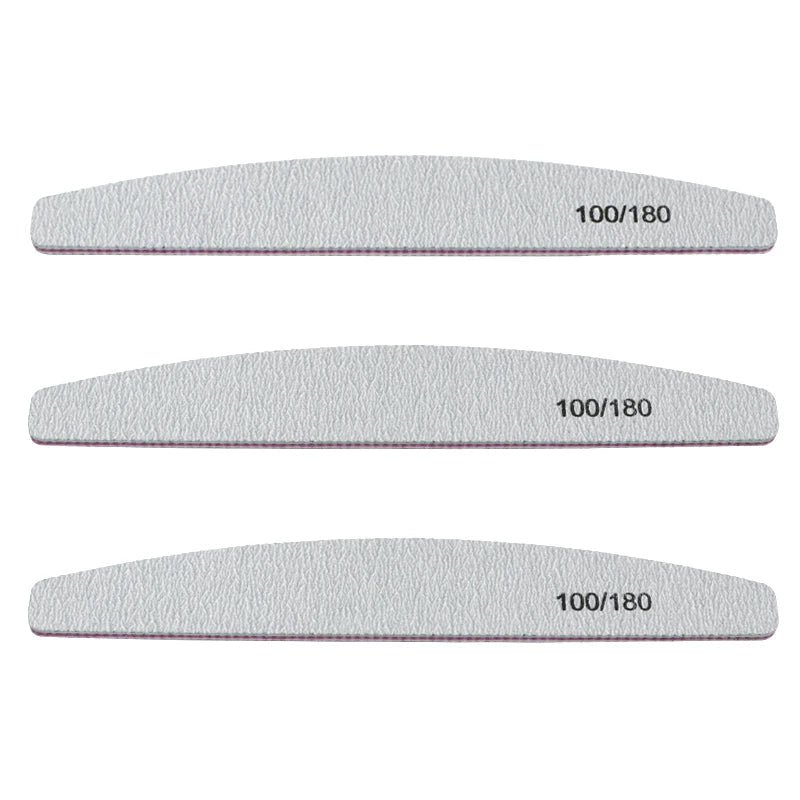 10Pcs 100/180 UV Nail File Sanding Polishing Buffer Block