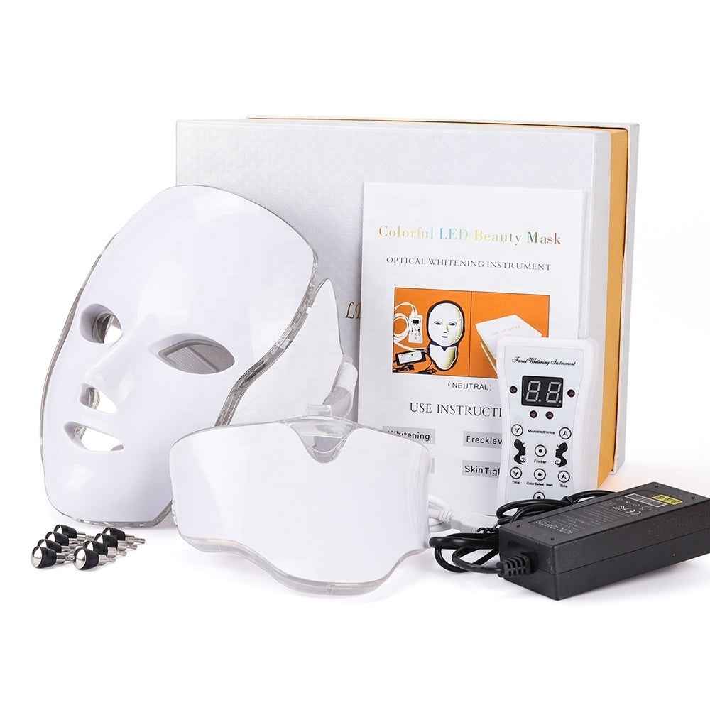 LumaSkin™ LED Face Mask With Neck Skin Rejuvenation