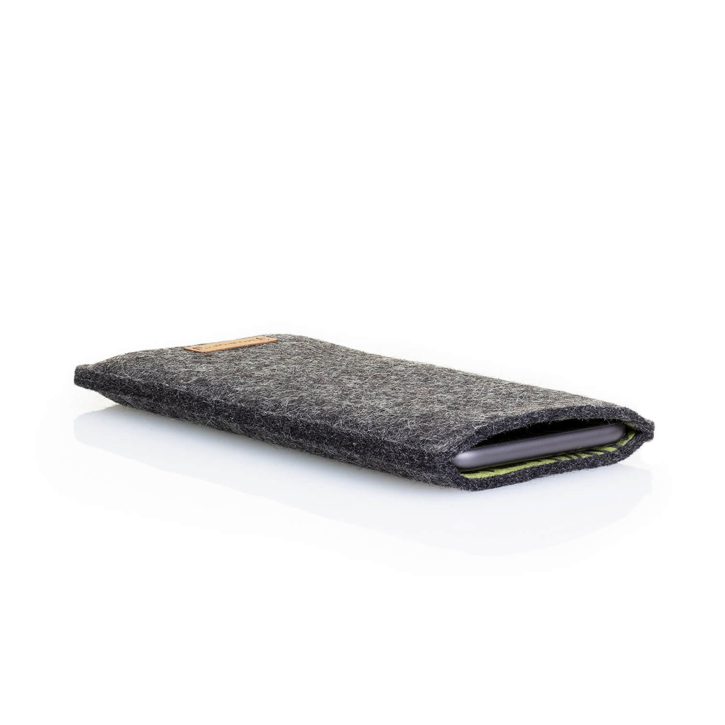 Handytasche mit Kartenfach für Xiaomi 14T | anthrazit - stripes | Modell "ZIP"