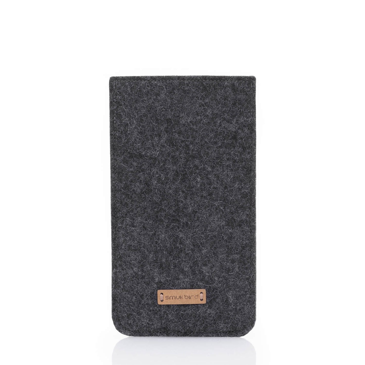 Handytasche für Samsung Galaxy Z Fold6 | aus Filz und Bio-Baumwolle | anthrazit - bloom | Modell "LET"