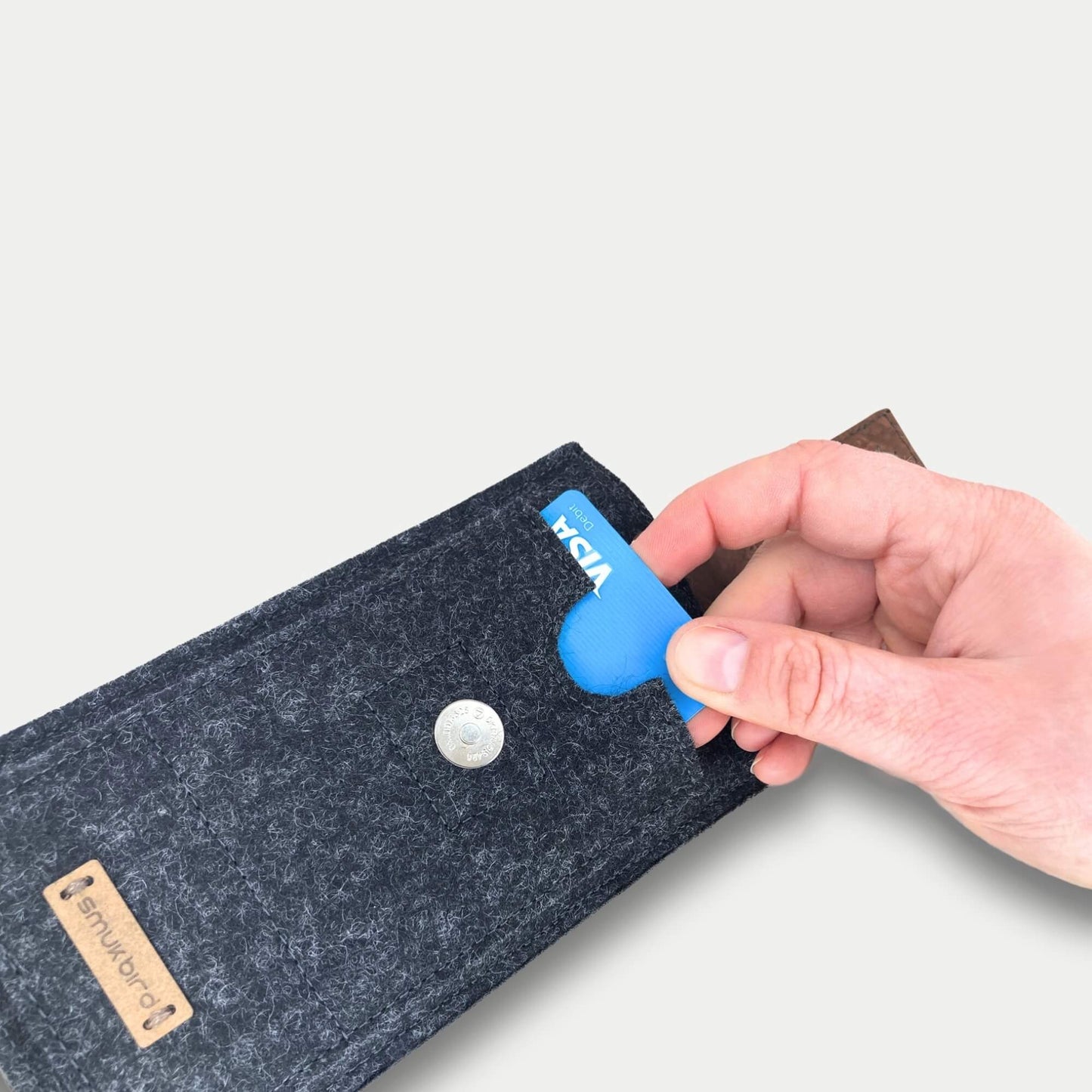 Handy Gürteltasche für Samsung Galaxy Z Flip7 FE | mit Magnetverschluss und Kartenfach | anthrazit | Modell CLIP