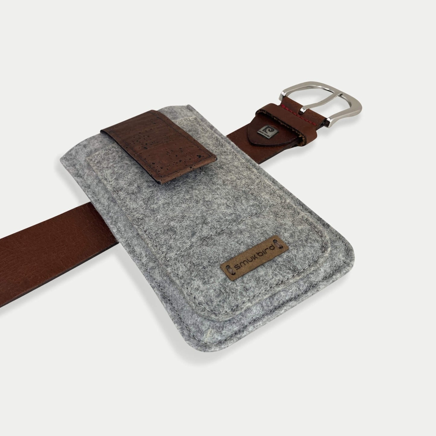 Handy Gürteltasche für Google Pixel 9a | mit Magnetverschluss und Kartenfach | hellgrau | Modell CLIP