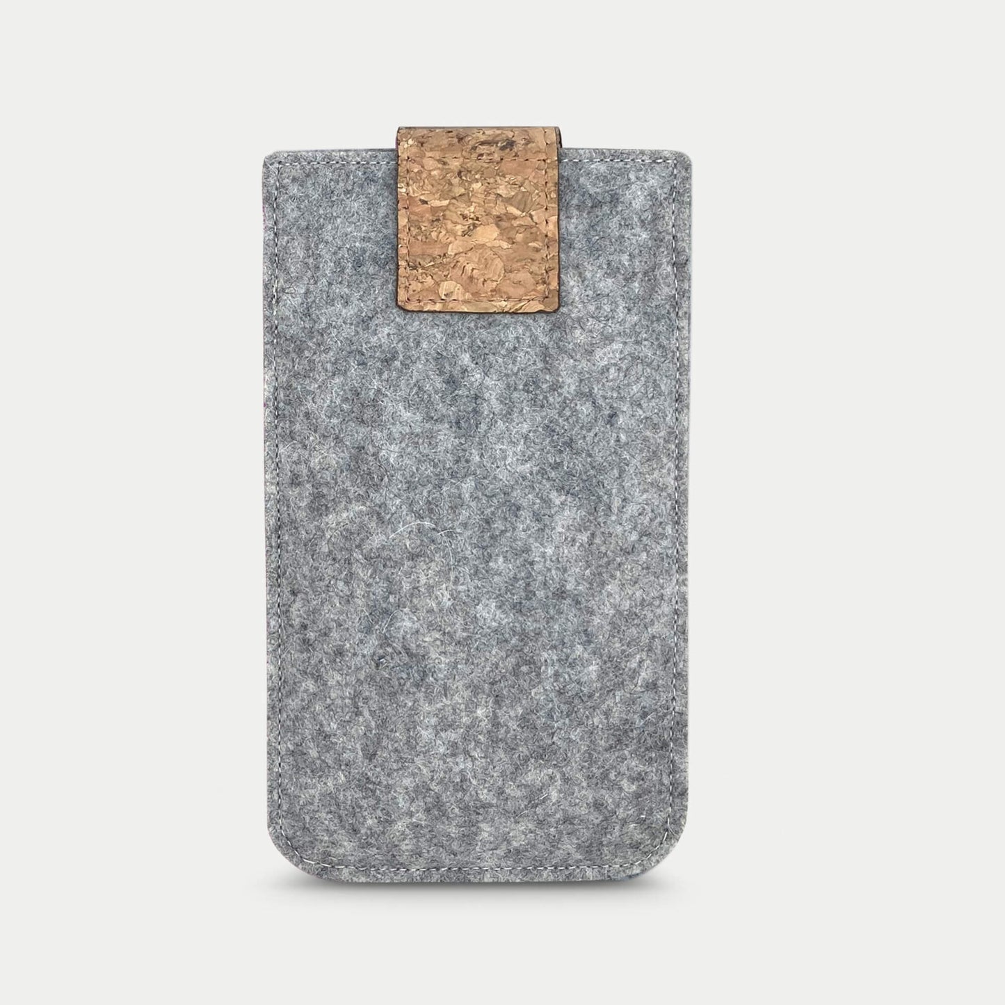 Handytasche für Fairphone 5 | mit Magnetverschluss und extra Fach | hellgrau - Stripes | Modell HAKA