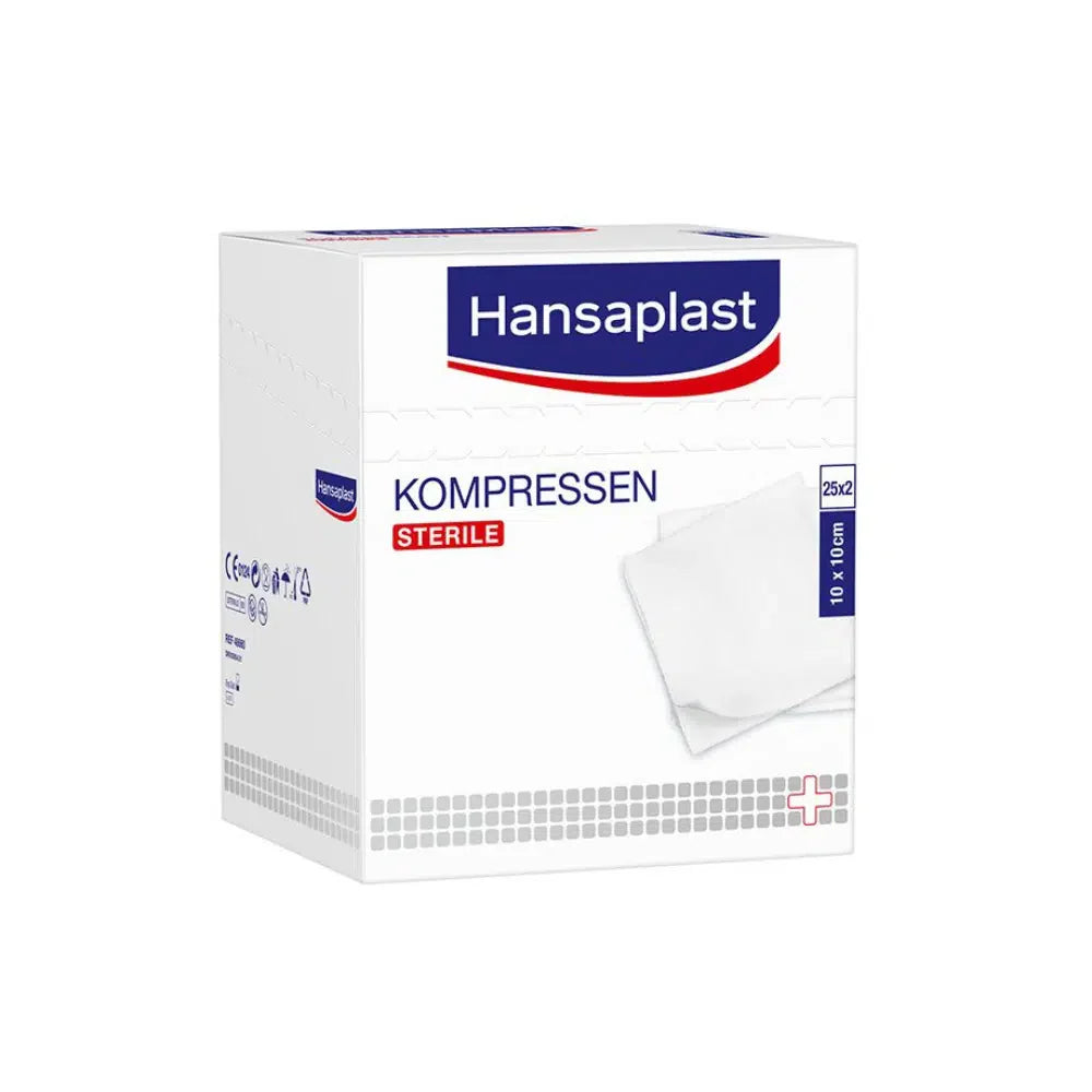 Auslaufartikel: Hansaplast sterile Kompressen 10 x 10 cm - 25 x 2 Stück | Packung (50 Stück)