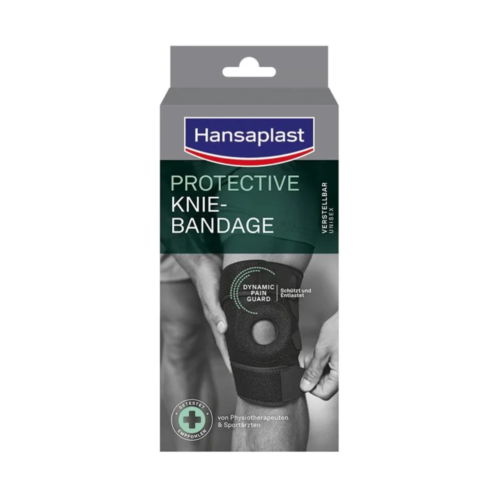 Hansaplast Protective Knie-Bandage, verstellbar | Packung (1 Stück)