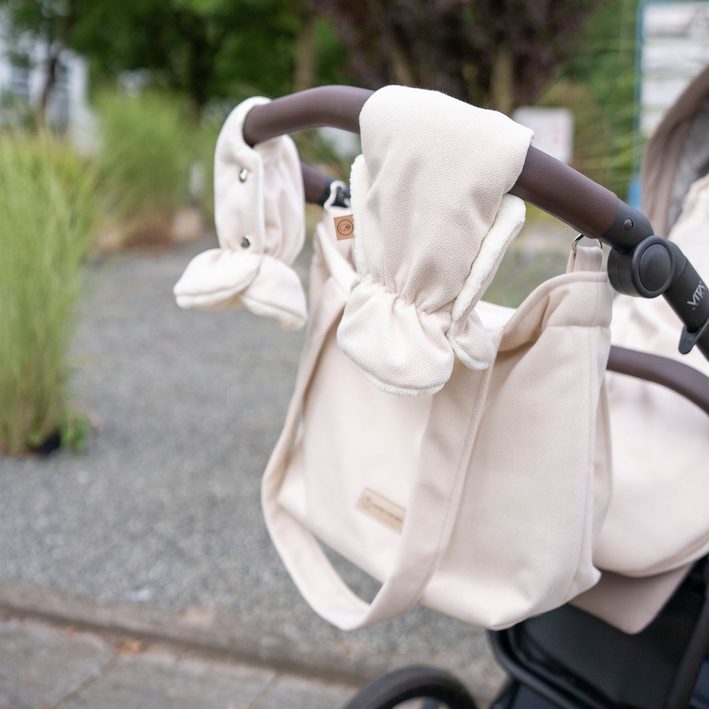Handschuhe Kaschmir für den Kinderwagen - Handwärmer